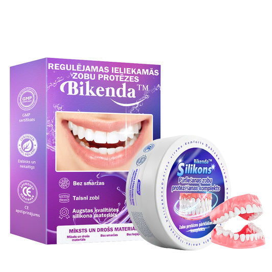 𝐁𝐢𝐤𝐞𝐧𝐝𝐚™💡 Silikona relīna zobu protēžu komplekts (🦷Ierobežots laika atlaide Pēdējās 30 minūtes🦷)